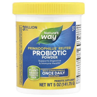Norland Nature's Way, Primadophilus® Reuteri Probiotic Powder, Ages 2+, 3 Billion CFU, 5 oz (141.75 g) supplement Uganda UGX 94172