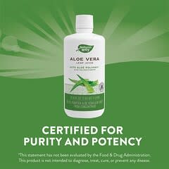 Nature's Way, Aloe Vera Leaf Juice, 33.8 fl oz (1 L)