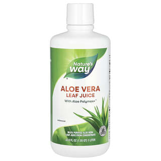 Nature's Way, Aloe Vera Leaf Juice, Aloe-Vera-Blattsaft, geschmacksneutral, 1 l (33,8 fl. oz.)