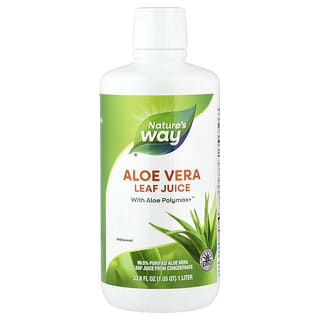 Nature's Way, Aloe Vera Leaf Juice, Unflavored, 33.8 fl oz (1 L)