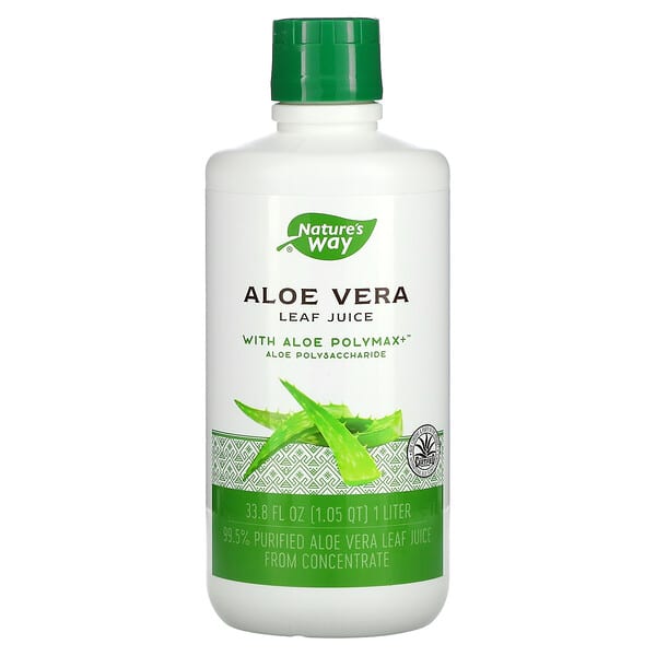 Nature's Way, Aloe Vera, Leaf Juice, 33.8 fl oz (1 Liter)