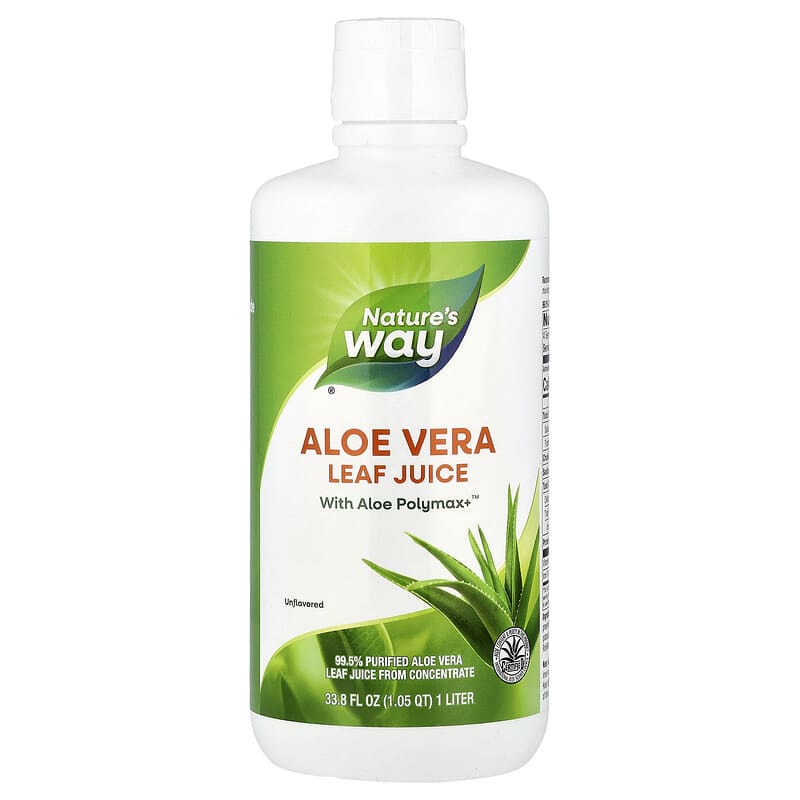 アロエベラ葉汁、無香料、1L（33.8液量オンス）