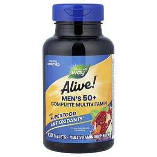 Nature's Way, Alive!® Men's 50+ Complete Multivitamin, 130 Tablets