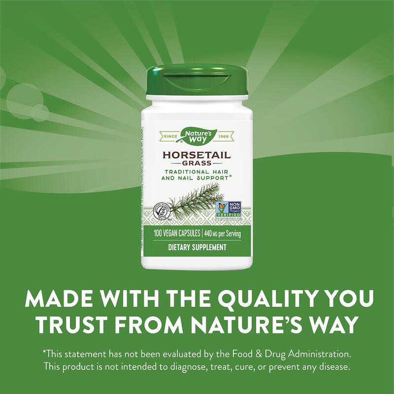Nature's Way, Horsetail Grass, 440 mg, 100 Vegan Capsules