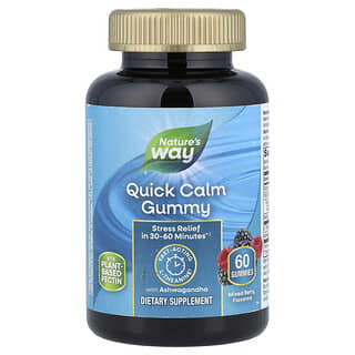 Nature's Way, Quick Calm Gummy, Mixed Berry, 60 Gummies