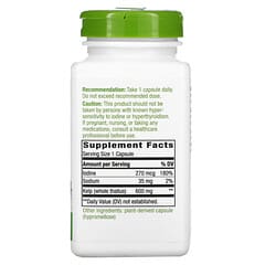 Nature's Way, Kelp, Talo entero, 600 mg, 180 cápsulas veganas