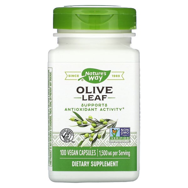 Nature's Way, Olive Leaf, 500 mg, 100 Vegan Capsules