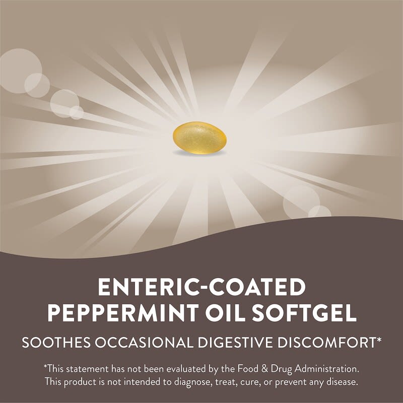 Nature's Way, Pepogest, Peppermint Oil, .2 mg, 60 Softgels