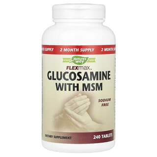 Nature's Way, FlexMax, glucosamine avec MSM, sans sodium, 240 comprimés