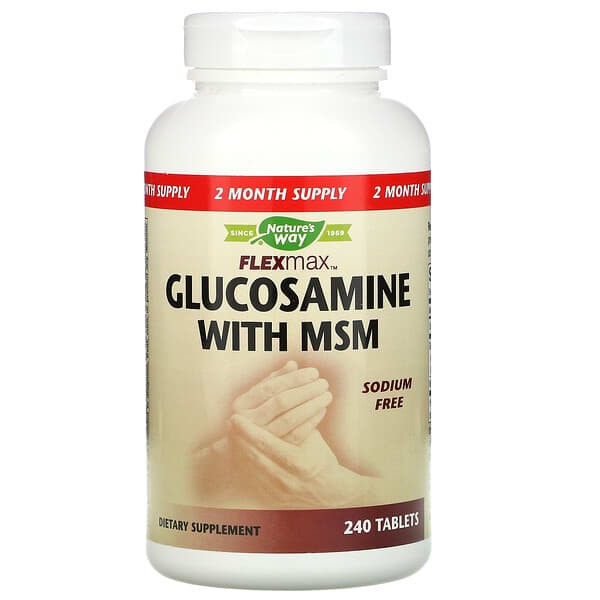 Nature's Way, Flexmax, Glucosamin mit MSM, ohne Natrium, 240 Tabletten