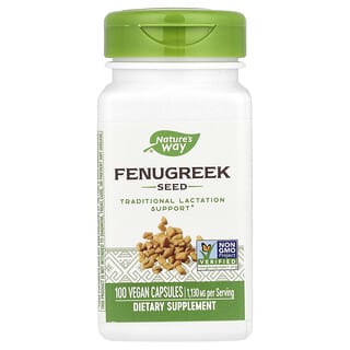 Nature's Way, Semilla de fenogreco, 1220 mg, 180 cápsulas veganas (610 mg por cápsula)