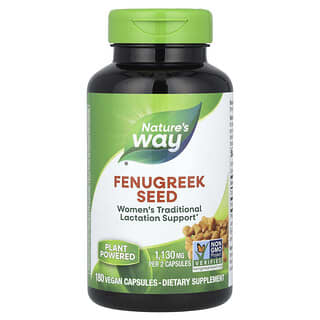 Nature's Way, Semente de Feno-Grego, 1.220 mg, 180 Cápsulas Veganas (610 mg por Cápsula)