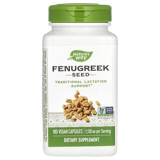Nature's Way, Fenugreek Seed, 1,130 mg, 180 Vegan Capsules (565 mg Per Capsule)