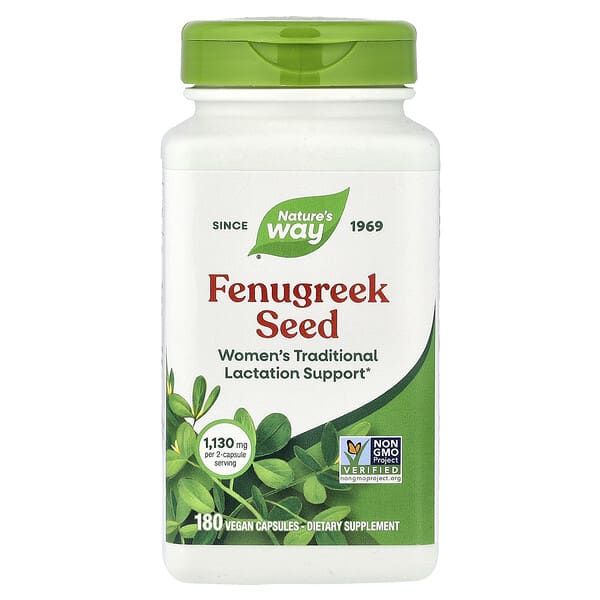 Nature's Way, Fenugreek Seed, 180 Vegan Capsules (565 mg per Capsule)