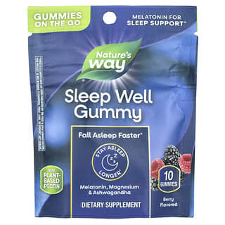 Nature's Way, Sleep Well Gummy, Berry, 10 Gummies