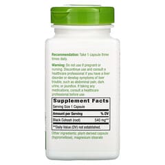 Nature's Way, Black Cohosh Root, 540 mg, 180 Vegan Capsules