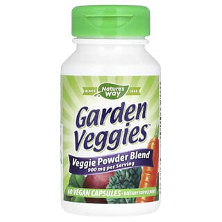 Nature's Way, Garden Veggies, 900 mg, 60 kapsułek wegańskich (450 mg na kapsułkę)