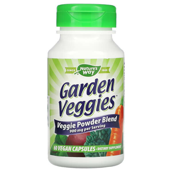 Nature's Way, Garden Veggies, 60 Vegan Capsules