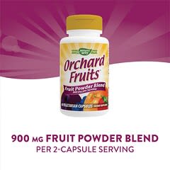 Nature's Way, Orchard Fruits, Mezcla de frutas en polvo, 450 mg, 60 cápsulas vegetales