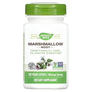 Nature's Way, Raiz de Marshmallow, 480 mg, 100 Cápsulas Veganas