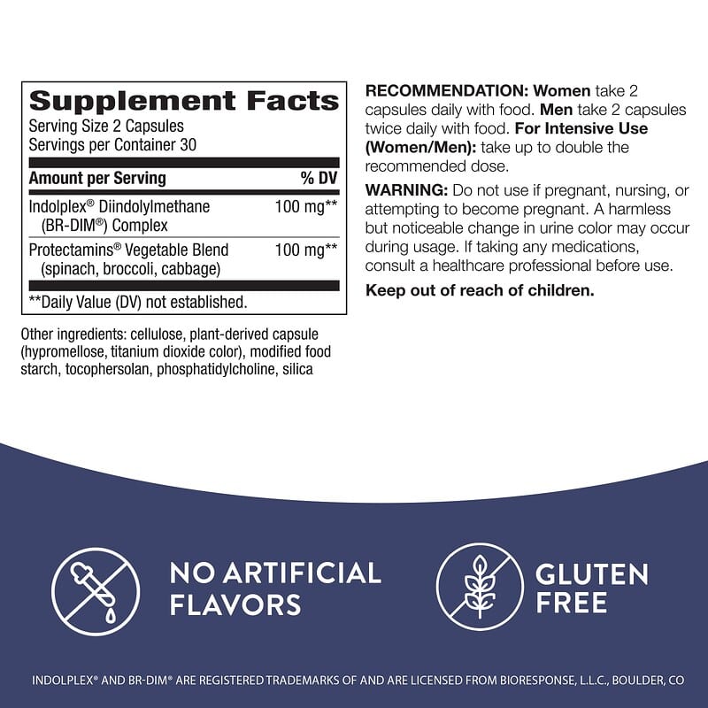 Nature's Way, DIM-Plus, Metabolismo del estrógeno, 60 cápsulas vegetales