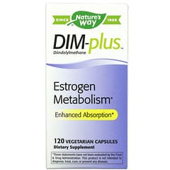 Nature's Way, DIM-plus, Metabolismo do Estrogênio, 120 Cápsulas Vegetais