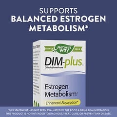 Nature's Way, DIM-plus, Estrogen Metabolism, 120 Vegetarian Capsules