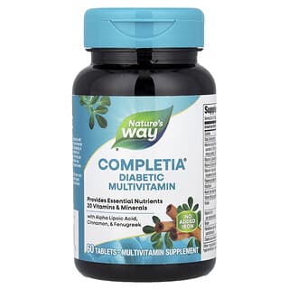 Nature's Way, Completia, диабетические мультивитамины, 60 таблеток