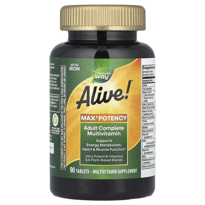 Alive!®（アライブ！）Max3 Potency、成人向け総合マルチビタミン