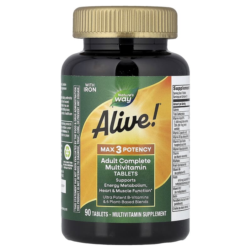 Alive!®（アライブ！）Max3 Potency、成人向け総合マルチビタミン