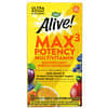 Alive! Max3 효능 종합비타민, 철분 무함유, 30정