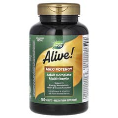 Nature's Way, Alive! Max3 Potency, Adult Complete Multivitamin, No ...