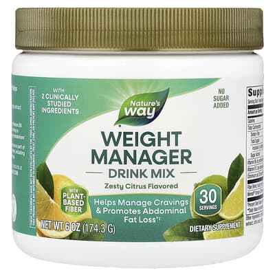 Nature's Way, Weight Management Drink Mix, Citrus, 6 oz (174.3 g)
