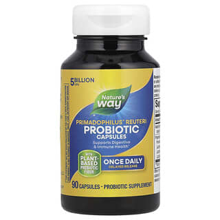 ناتشرز واي‏, Primadophilus® Reuteri Probiotic ، 5 مليار وحدة تشكيل مستعمرة ، 90 كبسولة