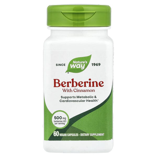Nature's Way, Berberine With Cinnamon, 60 Vegan Capsules — product photo 1