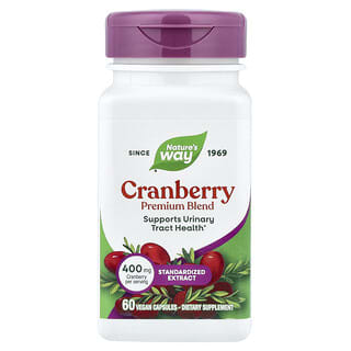 Nature's Way, клюква, 400 мг, 60 веганских капсул