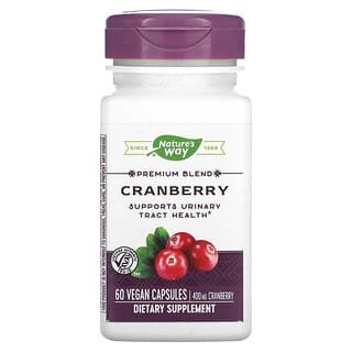 Nature's Way, Premium Blend, Cranberry, 400 mg, 60 Vegan Capsules