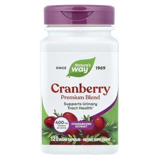Nature's Way, Cranberry, Premium Blend, 120 Vegan Capsules