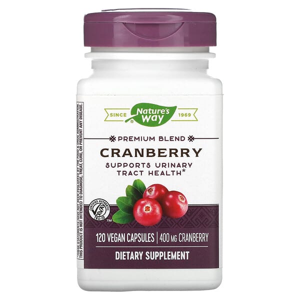 Nature's Way, Cranberry, 400 mg, 120 Cápsulas Veganas