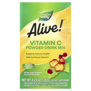 Nature's Way, Alive!, 과일 원료 비타민C, 120g(4.23oz)