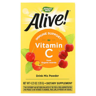 Nature's Way, Alive!, Vitamina C proveniente de frutas, 120 g (4,23 oz)