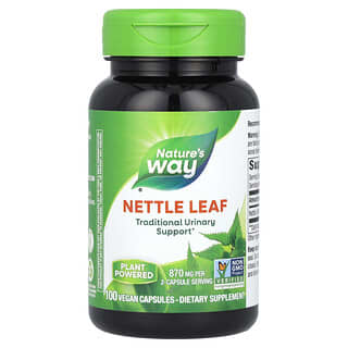 Nature's Way, Nettle Leaf, 870 mg, 100 Vegan Capsules (435 mg per Capsule)