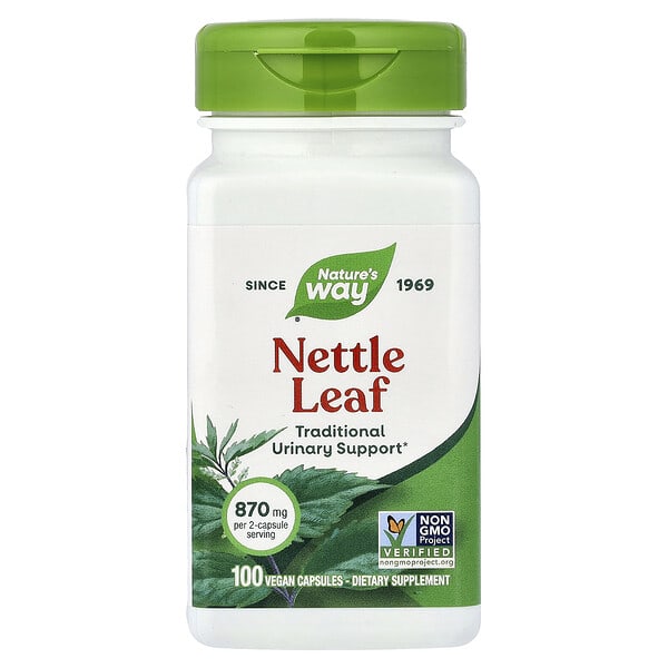Nature's Way, Nettle Leaf, 100 Vegan Capsules (435 mg Per capsule)