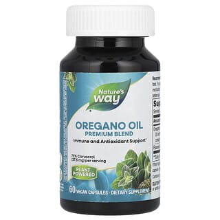 Nature's Way, Oregano Oil, Premium Blend, 60 Vegan Capsules