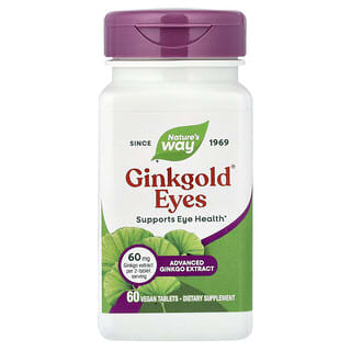 Nature's Way, Ginkgold® 護眼專方，60 片素食片