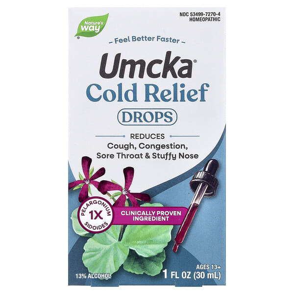 Nature's Way, Umcka®, 콜드 릴리프 드롭, 만 13세 이상, 30ml(1fl oz)
