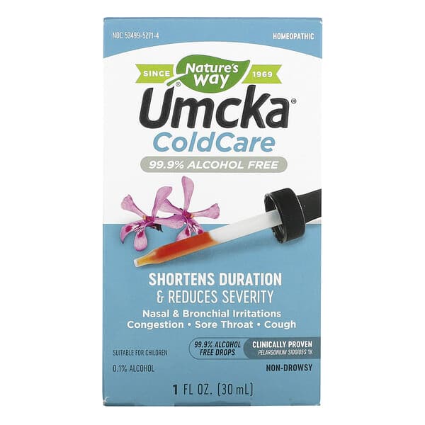 Nature's Way, Umcka ColdCare 着凉症状舒缓口服液，1 液量盎司（30 毫升）