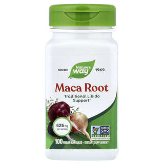 Nature's Way, Maca Root, 525 mg, 100 veganských kapslí