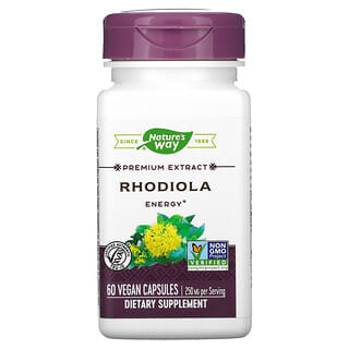 Nature's Way, Rodiola, 250 mg, 60 cápsulas vegetales
