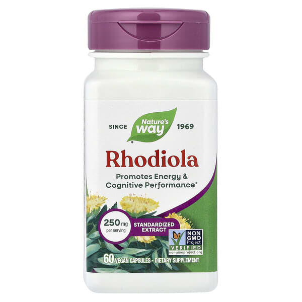 Rhodiola, 250 mg, 60 Vegan Capsules
